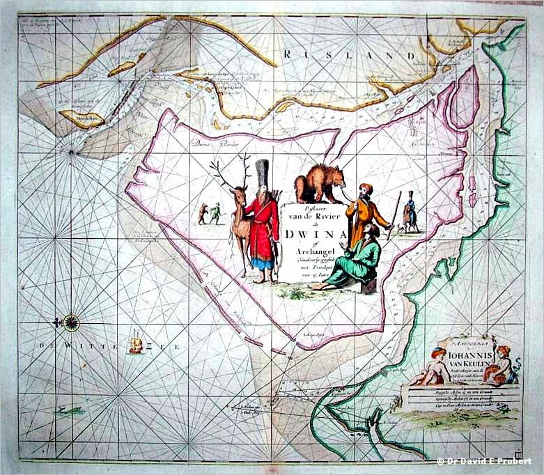 Archangel and River Dvina - 1690